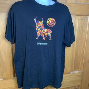 2XL Barcelona Tshirt Bull Mosaic Mixed Media